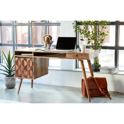Moes Home Desks O2 Natural Mid-Century Modern Furniture