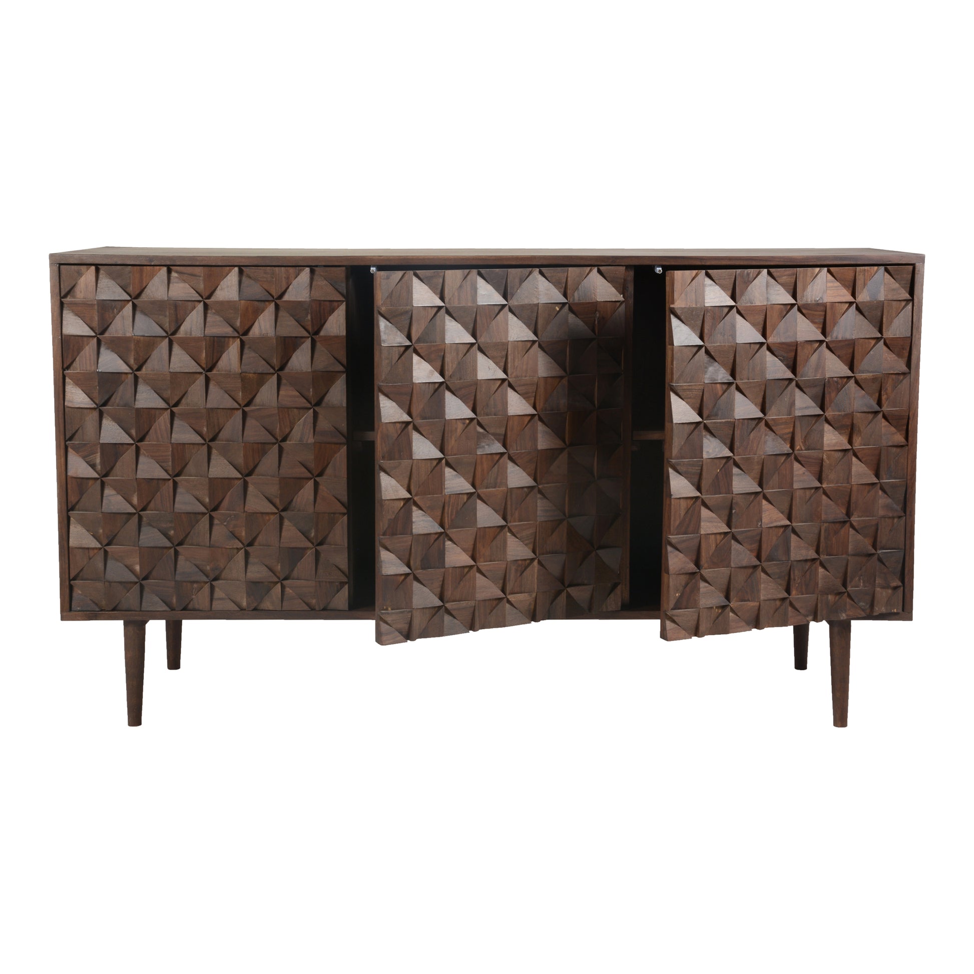 Moes Home Sideboards Pablo Brown Mid-Century Modern Furniture