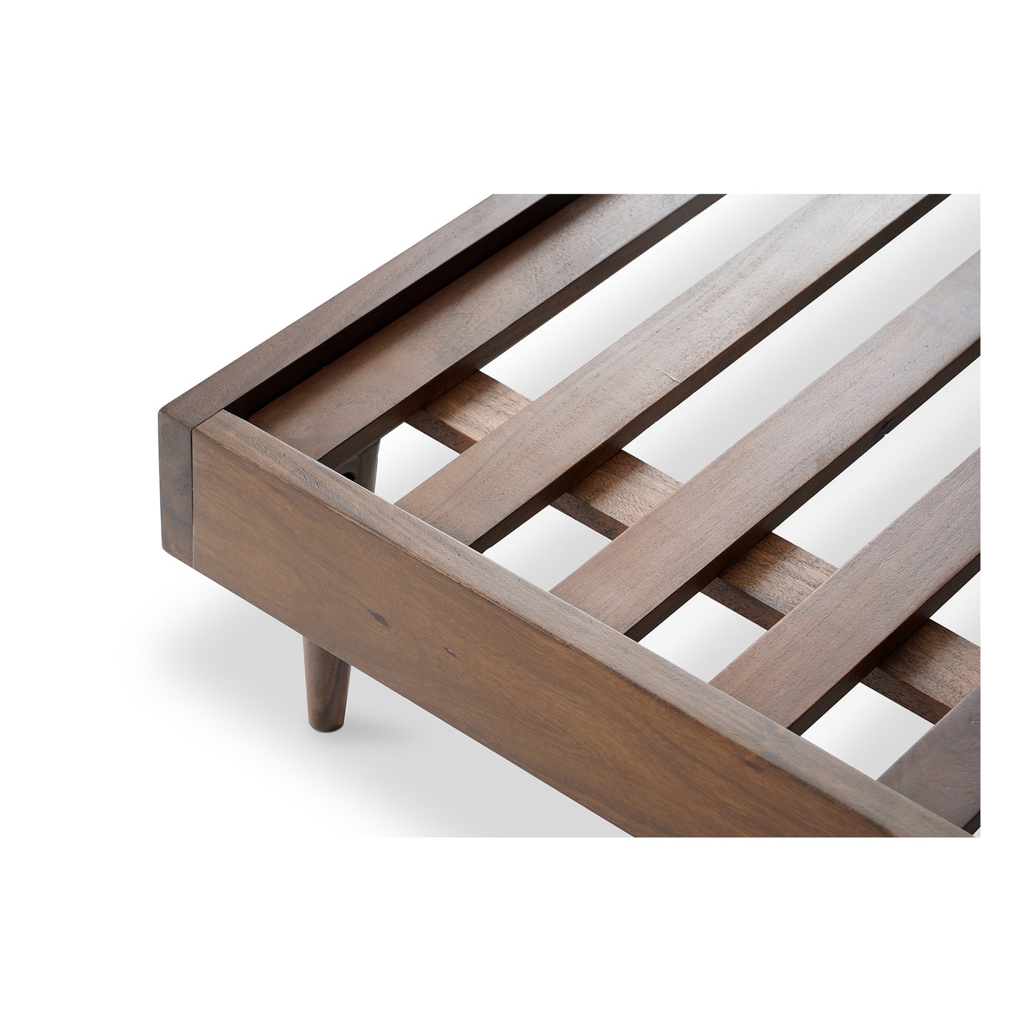 Moes Home Beds Pablo Brown Mid-Century Modern Furniture