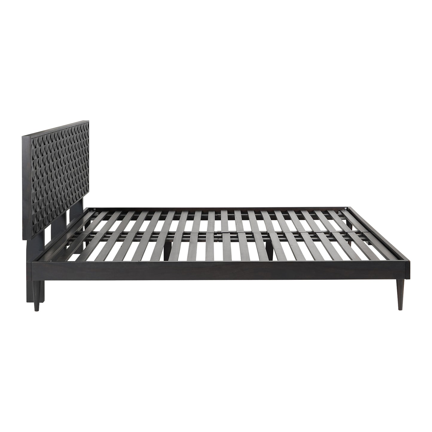 Moes Home Beds Pablo Black Mid-Century Modern Furniture