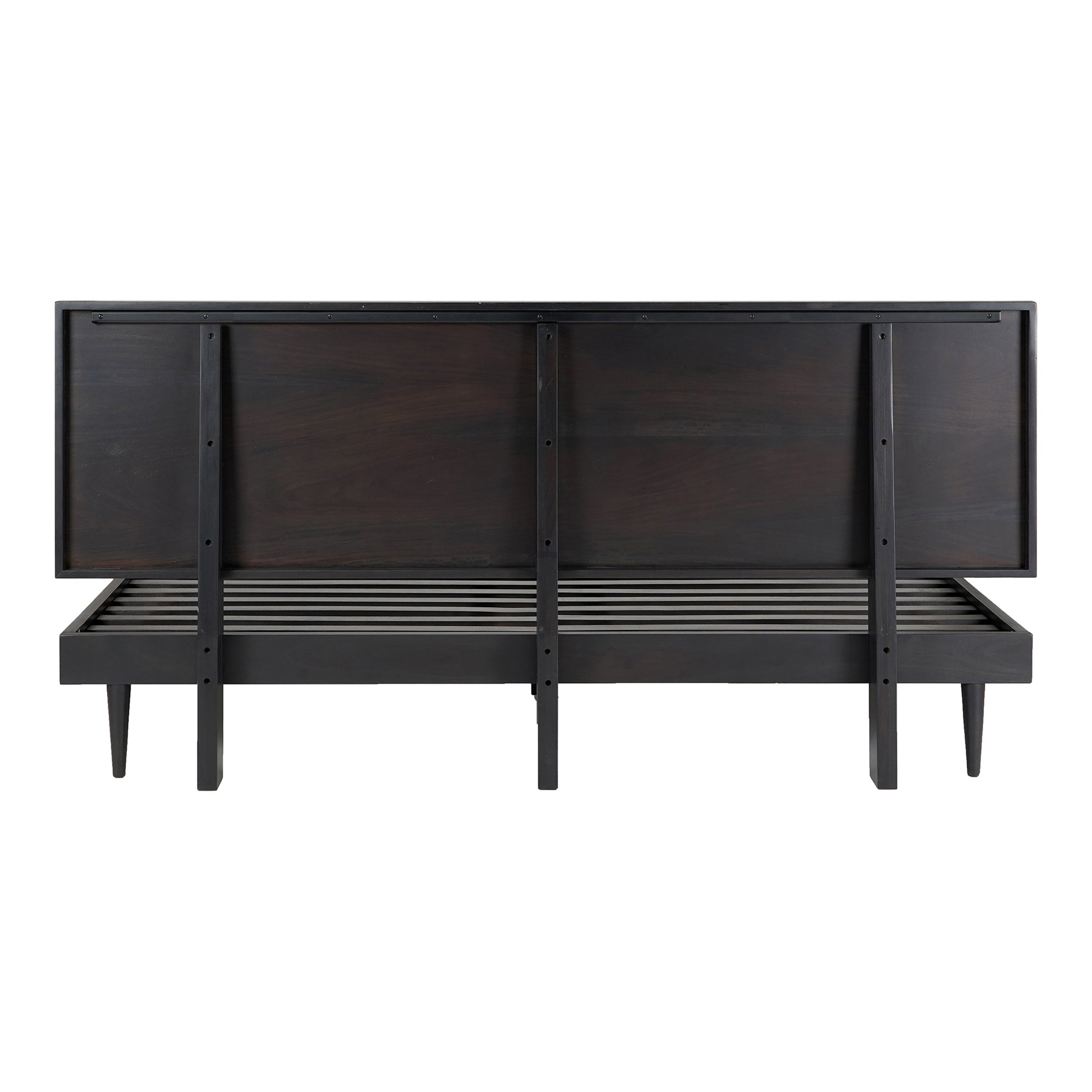 Moes Home Beds Pablo Black Mid-Century Modern Furniture