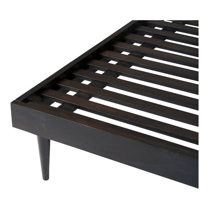 Moes Home Beds Pablo Black Mid-Century Modern Furniture