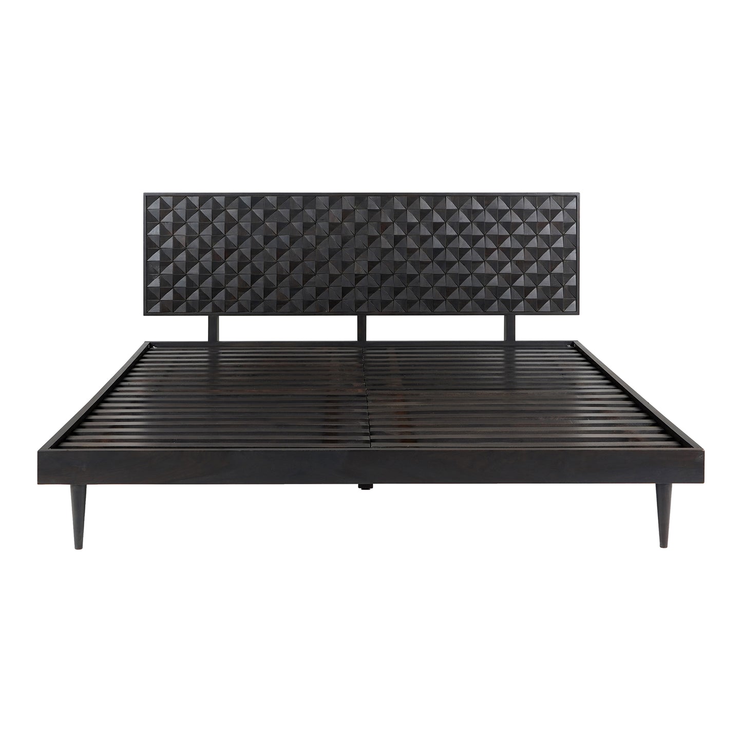 Moes Home Beds Pablo Black Mid-Century Modern Furniture
