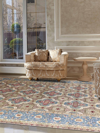 Artisan Cameron Lt.Blue Traditional Knotted Rug - Rugs - Artisan - Atlanta Designer Rugs