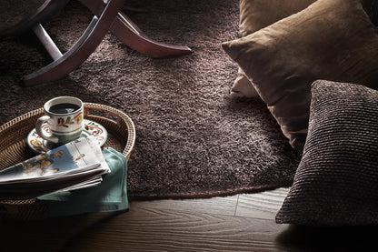 Kas Bliss 1566 Espresso Casual Machine Made Rug