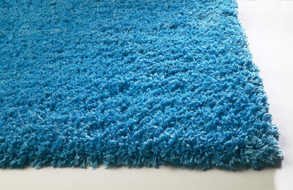 Kas Bliss 1577 Highlighter Blue Casual Machine Made Rug
