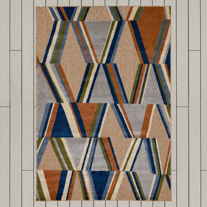 Karastan Cabana  Multi  Modern/Contemporary