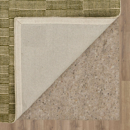 Bobby Berk Broken Stripe By Bobby Berk  Moss  Modern/Contemporary