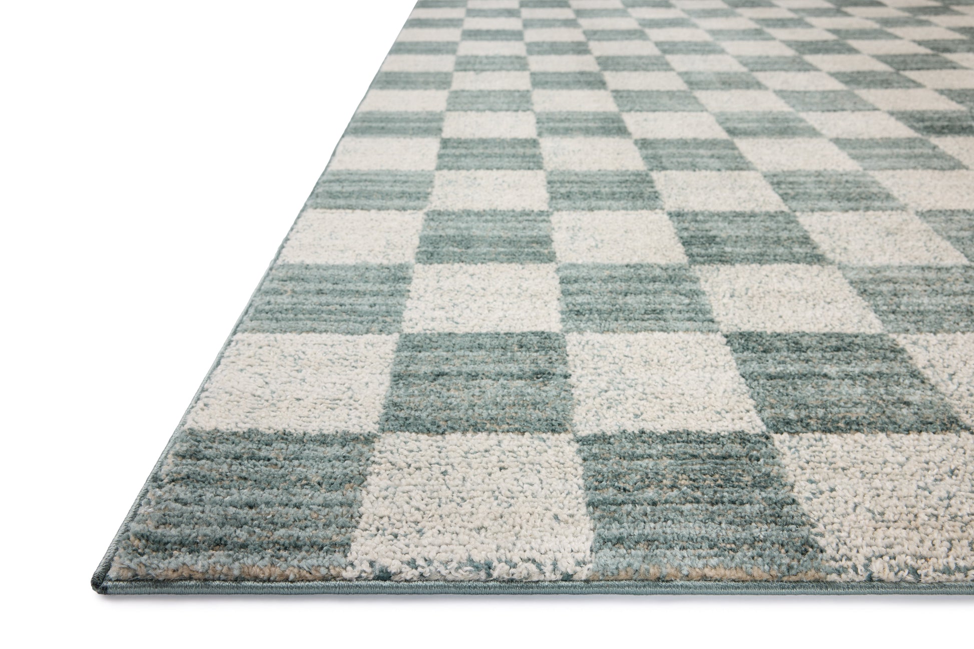 Chris Loves Julia x Loloi Calvin  Blue Ivory Contemporary