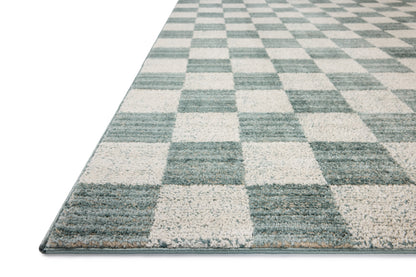 Chris Loves Julia x Loloi Calvin  Blue Ivory Contemporary