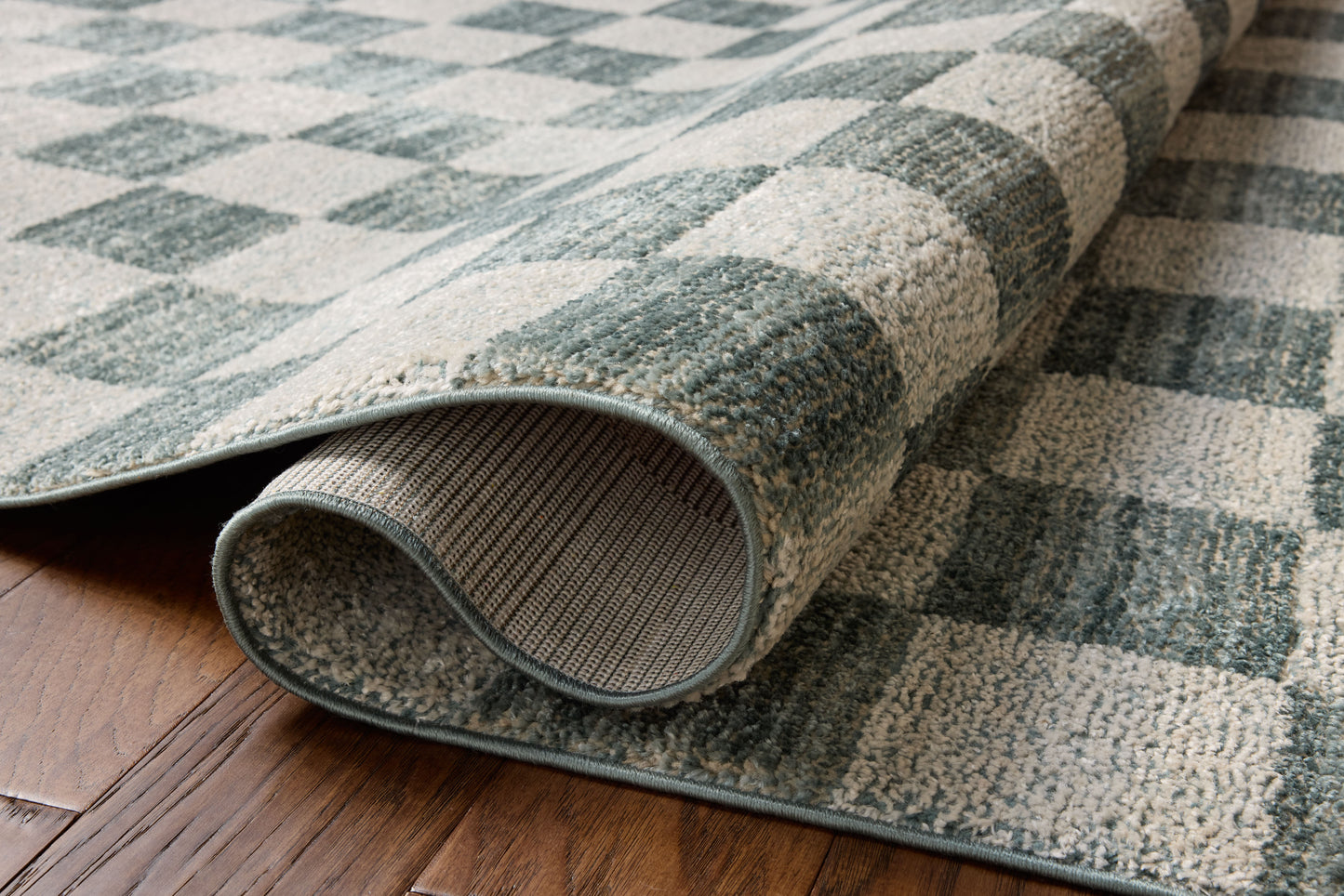 Chris Loves Julia x Loloi Calvin  Blue Ivory Contemporary