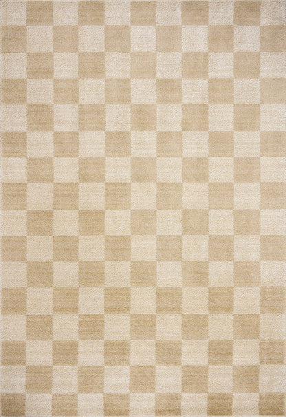 Chris Loves Julia x Loloi Calvin  Wheat Ivory Contemporary