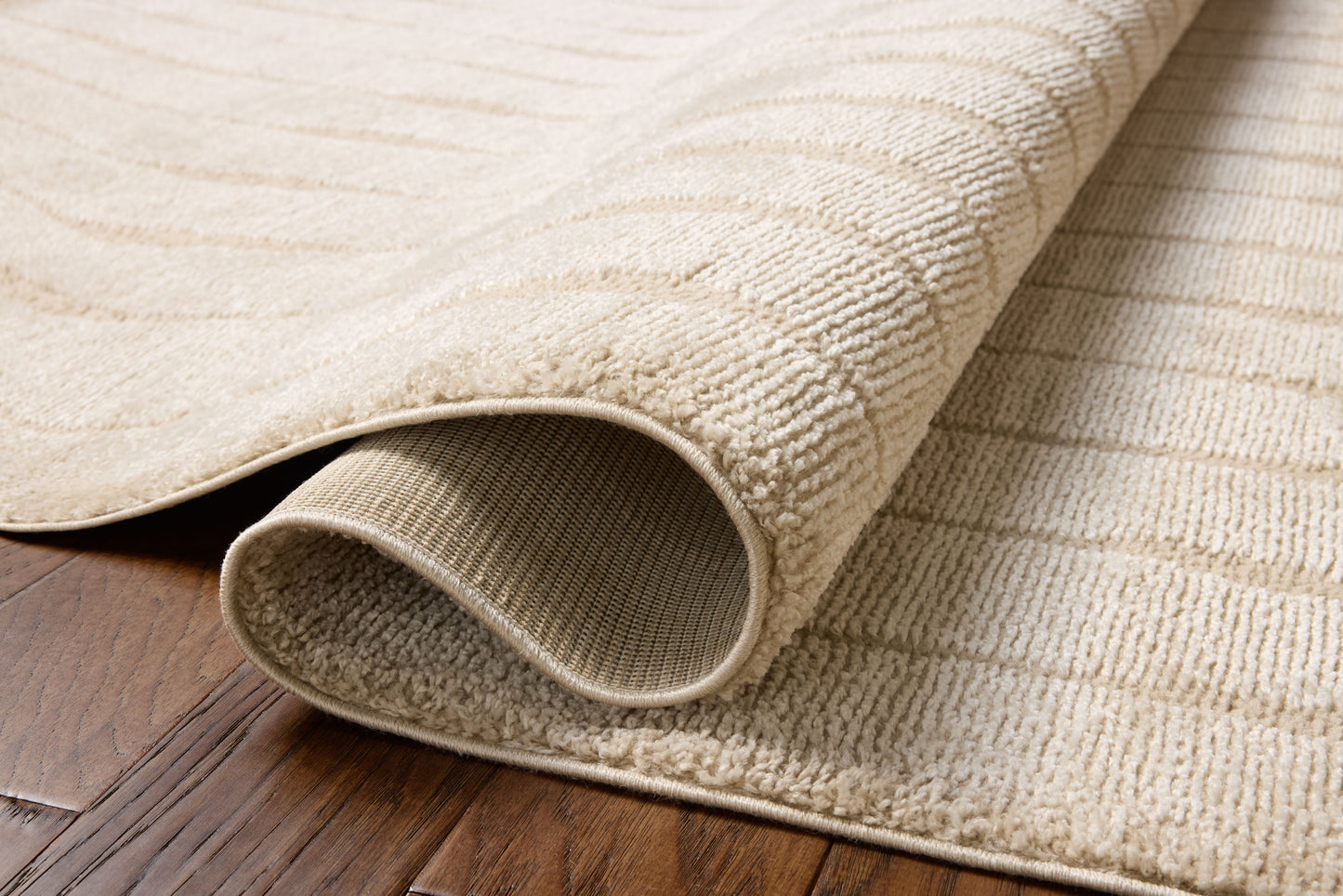 Chris Loves Julia x Loloi Calvin  Ivory Oatmeal Contemporary