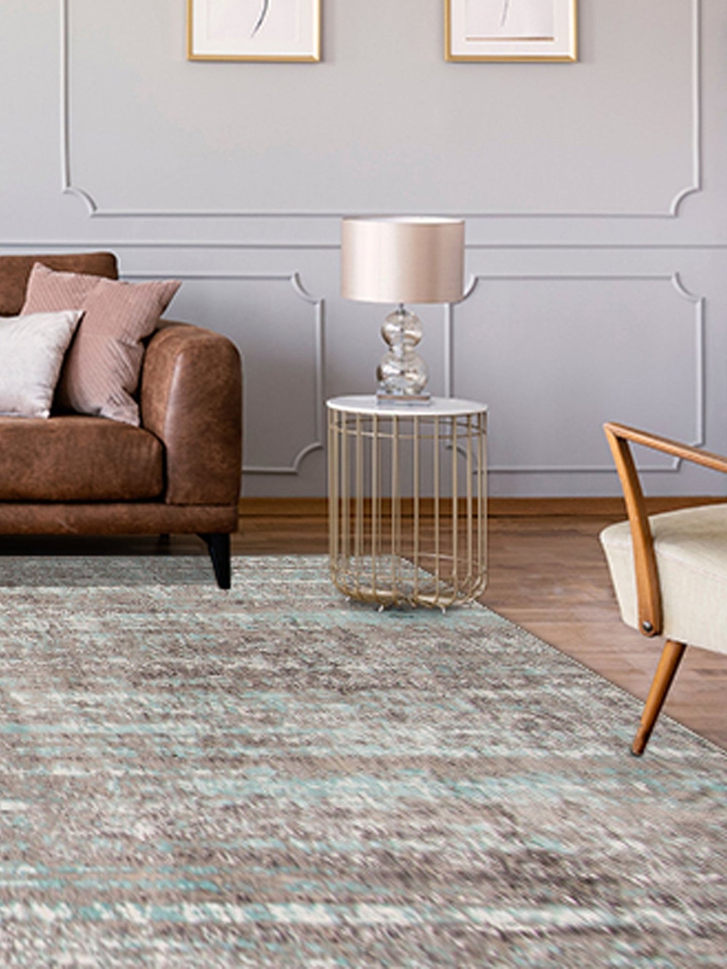 Limited Rosy RO - 524 Grayish Blue Transitional Machinemade Rug - Rugs - Limited - Atlanta Designer Rugs