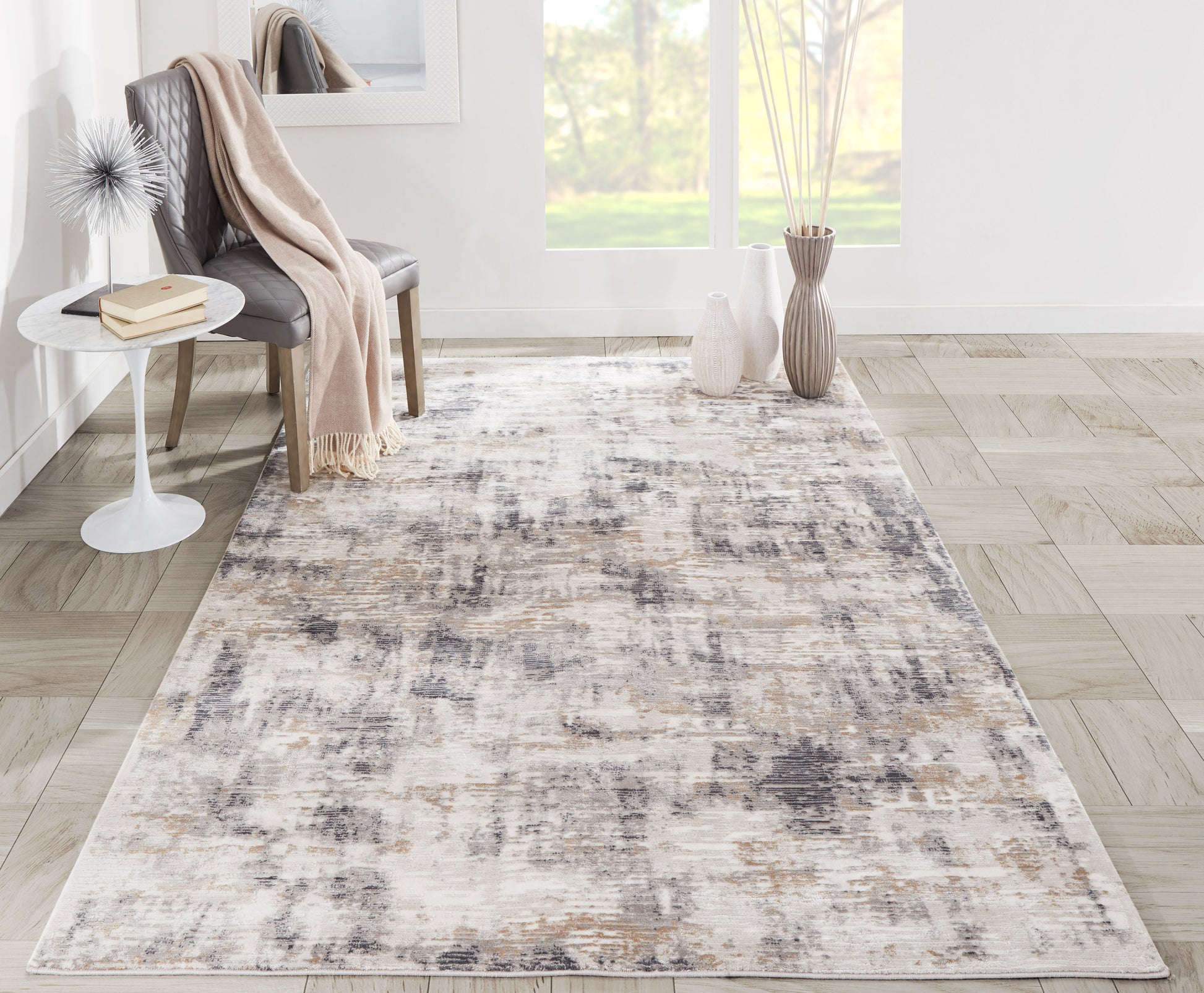 Momeni Cannes  Grey  Contemporary
