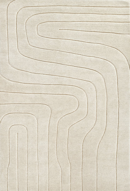 Momeni Canyon  Ivory  Contemporary