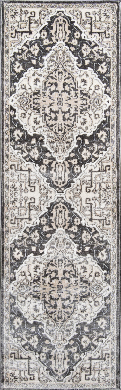 Momeni Carroll Gardens  Charcoal  Transitional