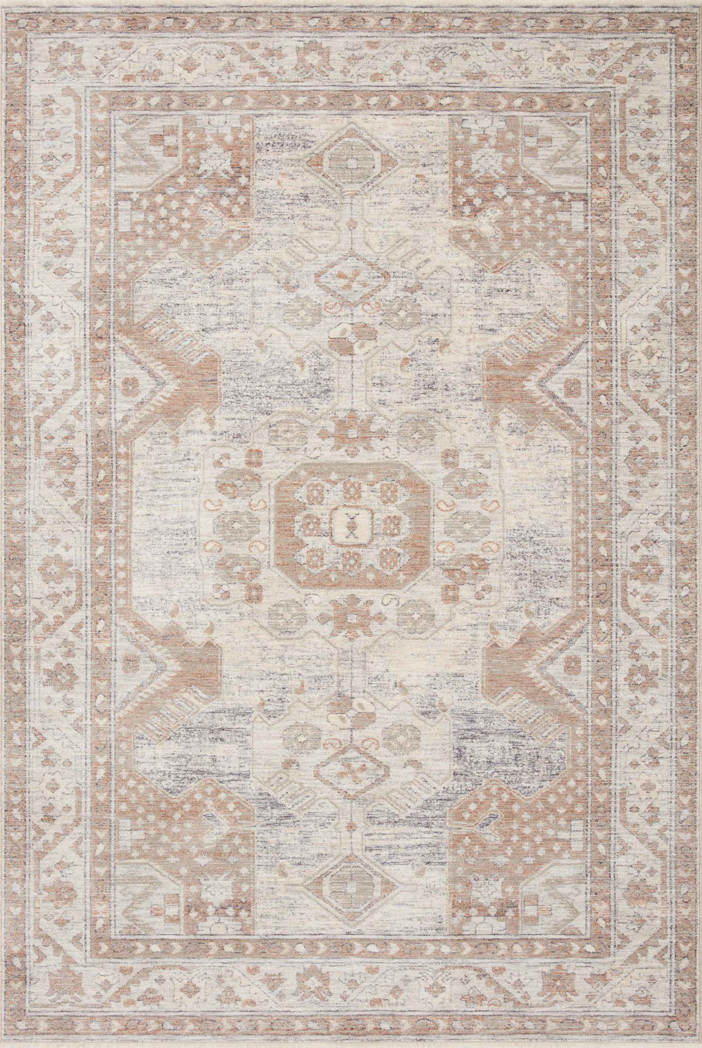 Magnolia Home by Joanna Gaines x Loloi Carlisle  Ivory Taupe Traditional