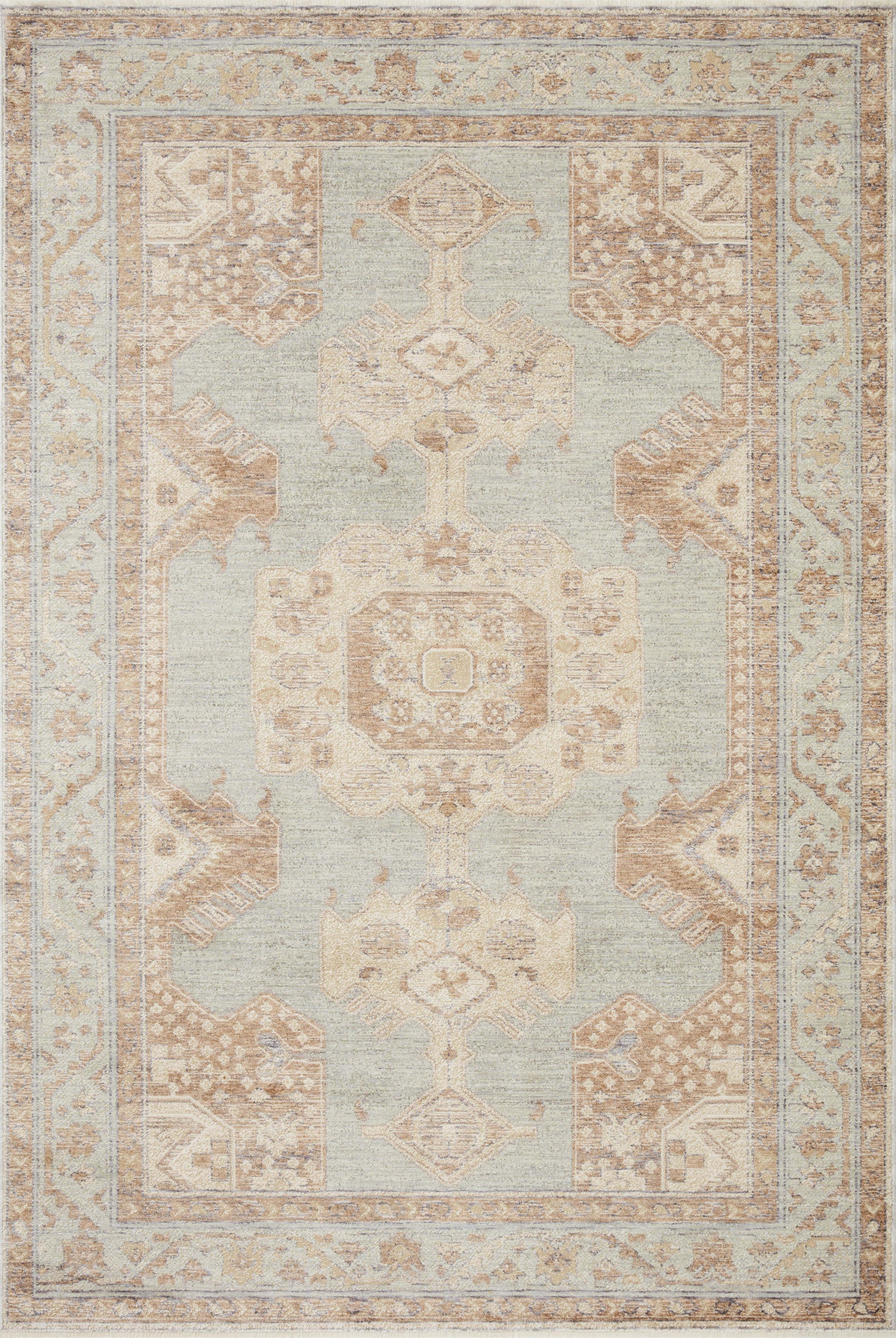 Magnolia Home by Joanna Gaines x Loloi Carlisle  Seafoam Taupe Traditional