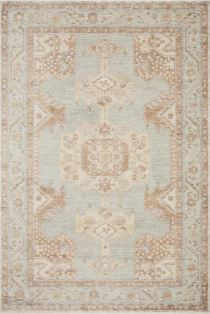 Magnolia Home by Joanna Gaines x Loloi Carlisle  Seafoam Taupe Traditional
