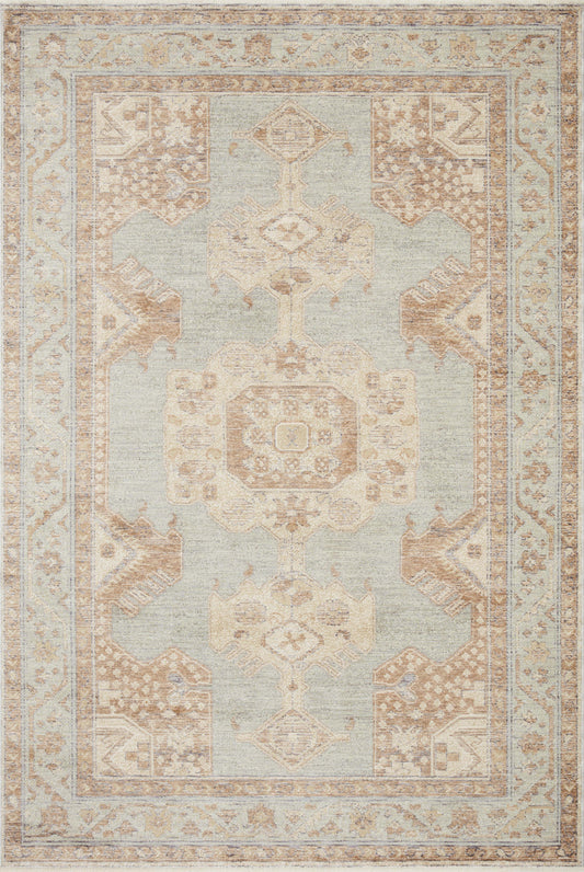 Magnolia Home by Joanna Gaines x Loloi Carlisle  Seafoam Taupe Traditional