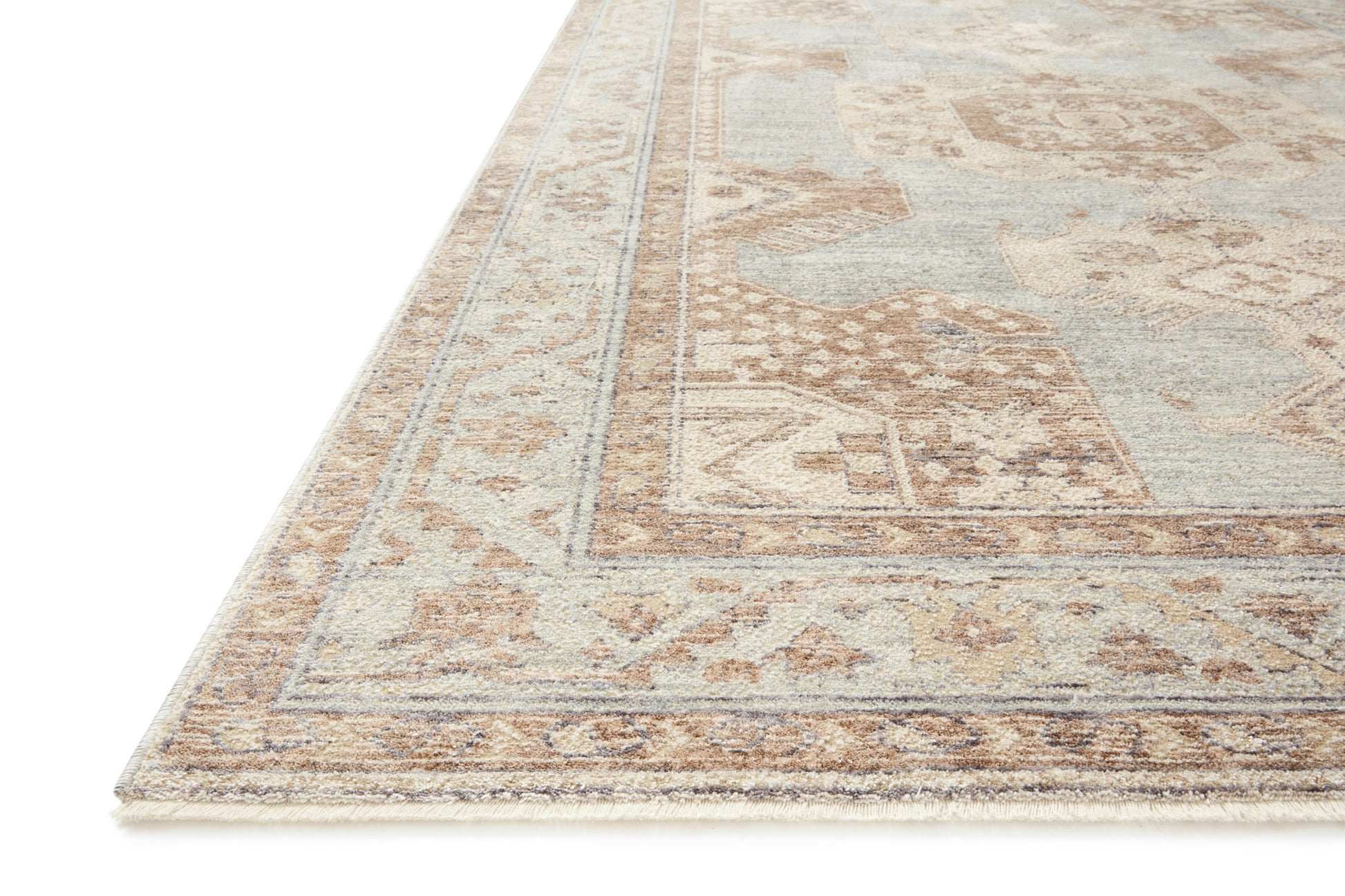 Magnolia Home by Joanna Gaines x Loloi Carlisle  Seafoam Taupe Traditional