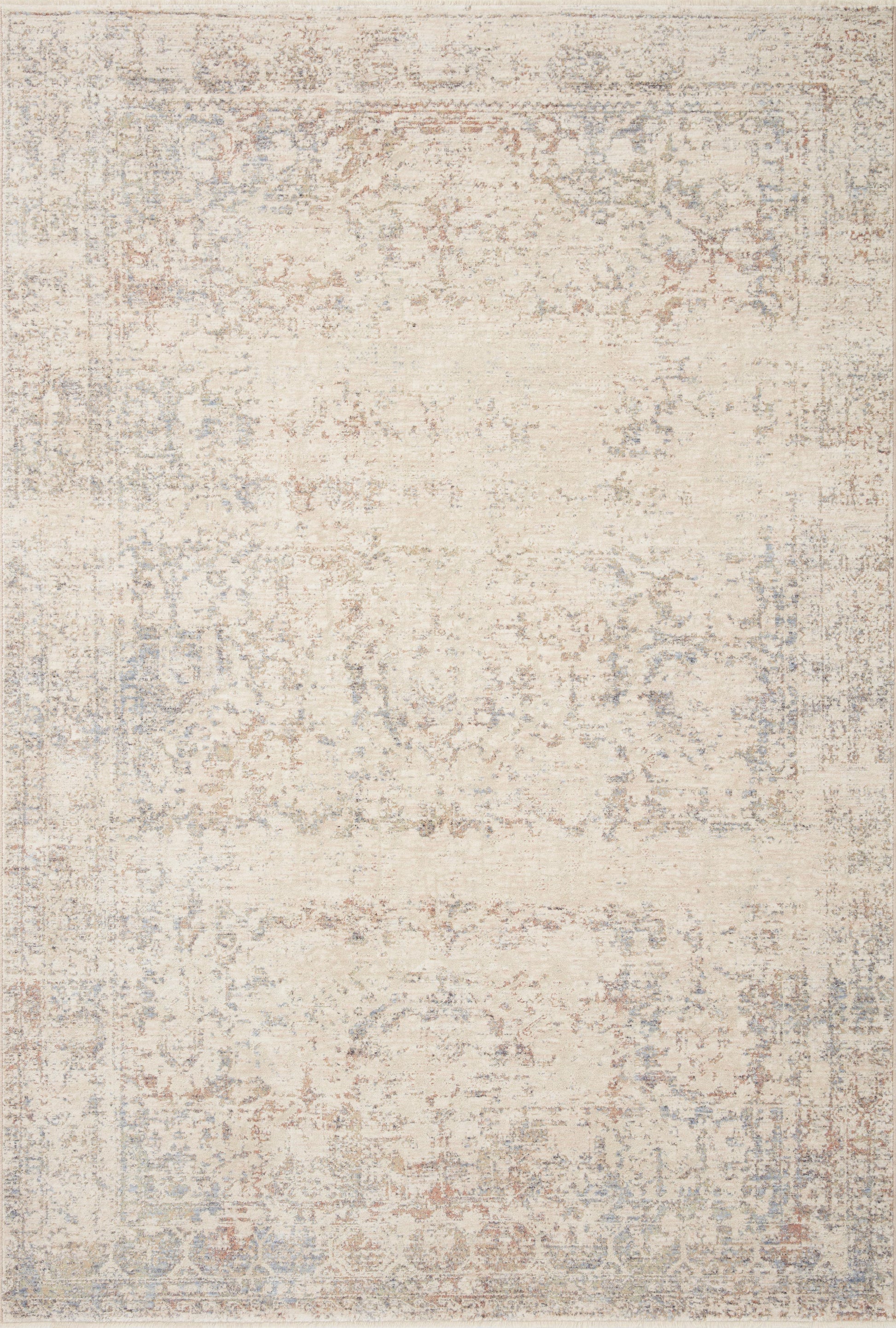 Magnolia Home by Joanna Gaines x Loloi Carlisle  Ivory Multi Traditional