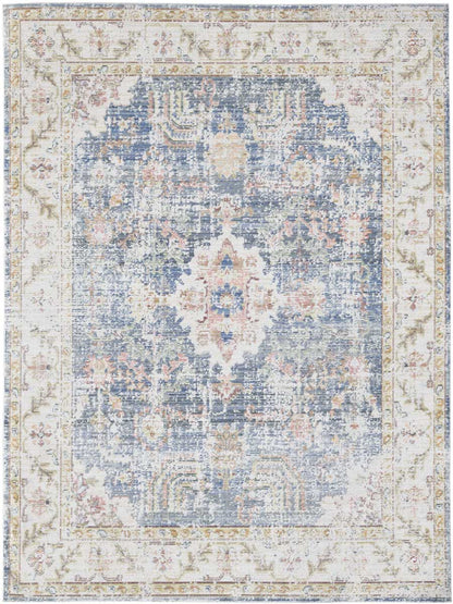 Limited Odeya OR - 806 INDIGO BLUE IVORY Traditional Machinemade Rug - Rugs - Limited - Atlanta Designer Rugs
