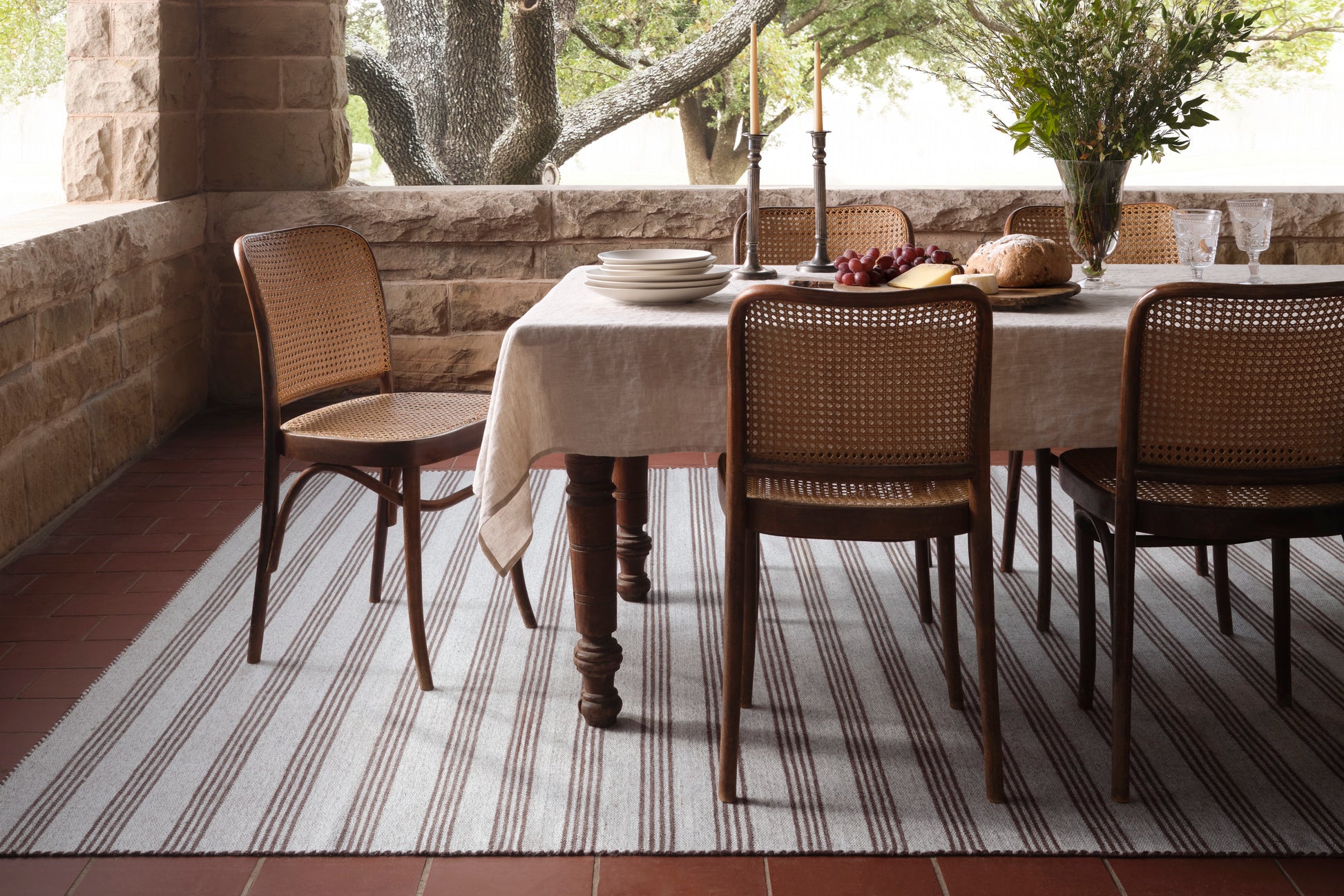 Magnolia Home by Joanna Gaines x Loloi Charlie  Silver Bark Indoor/Outdoor