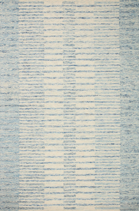 Chris Loves Julia x Loloi Chris  Ivory Denim Transitional