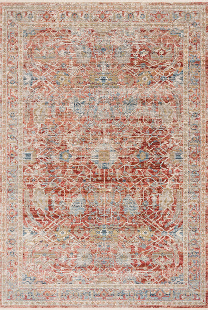 Loloi Claire  Red Ivory Traditional