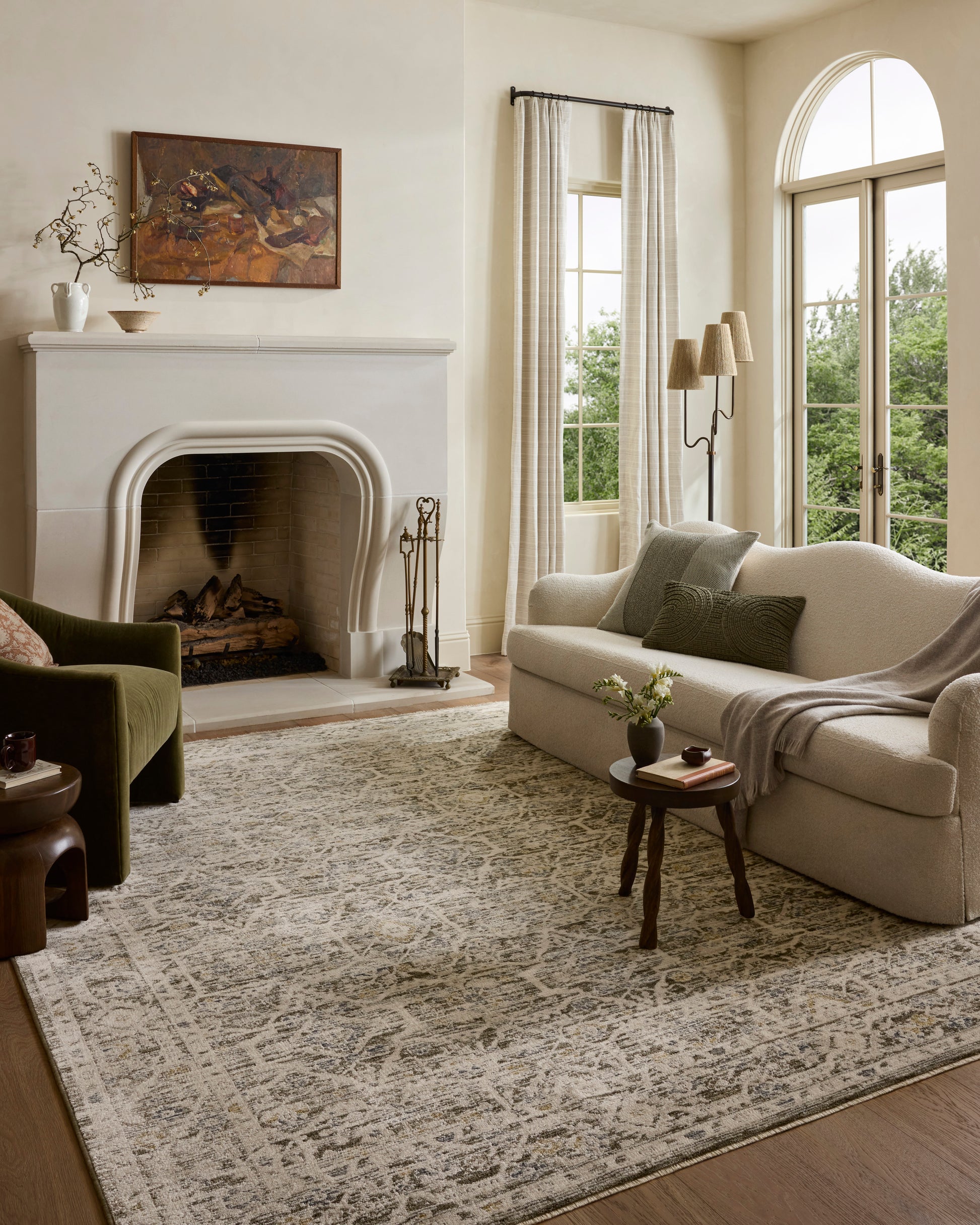 Loloi Clarisse  Olive Ivory Traditional