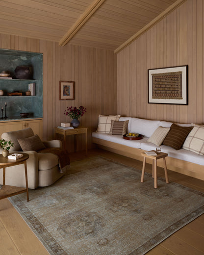 Amber Lewis x Loloi Cambria  Mist Natural Traditional