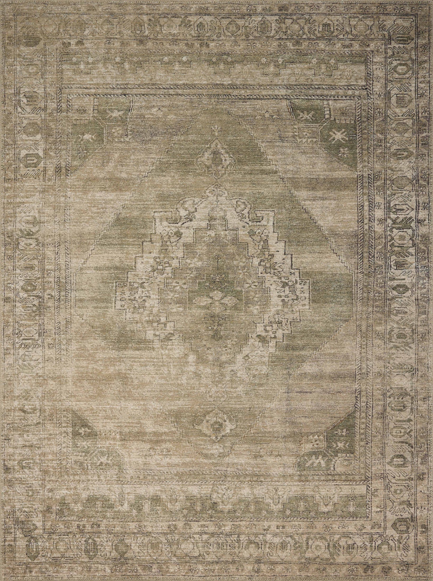 Amber Lewis x Loloi Cambria  Sand Olive Traditional