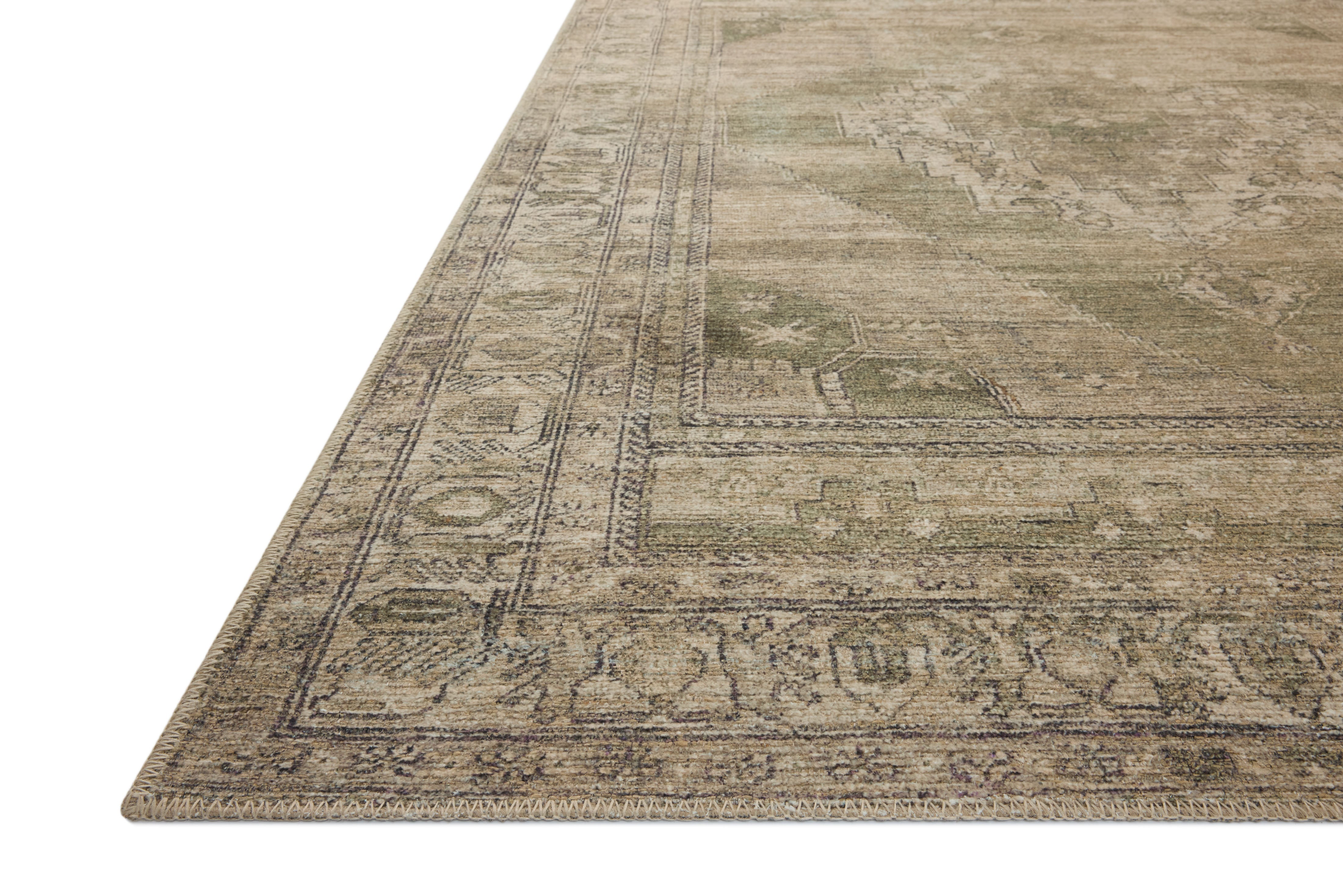 Amber Lewis x Loloi Cambria CBR-03 Sand Olive Traditional Power