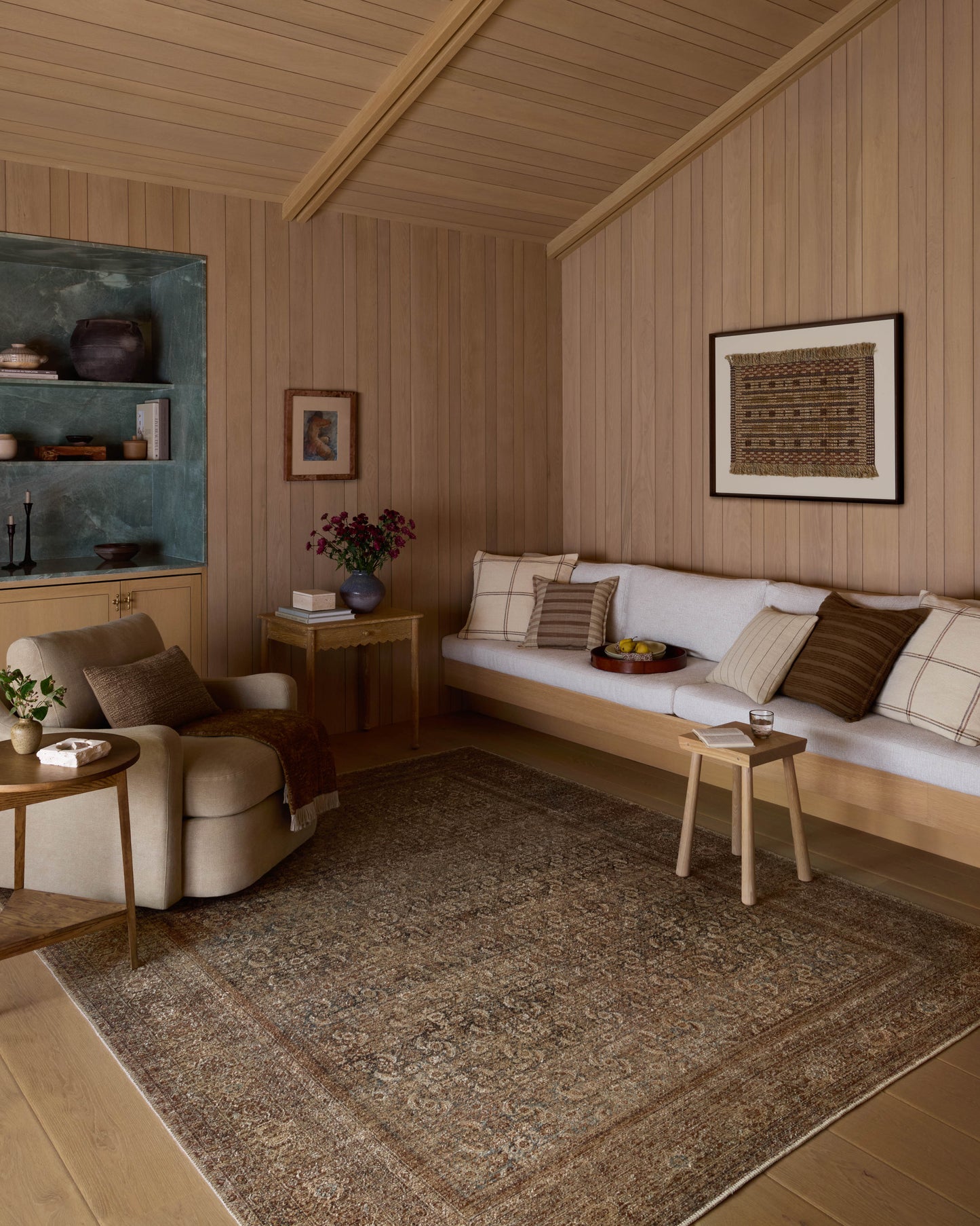 Amber Lewis x Loloi Cambria  Ocean Bark Traditional