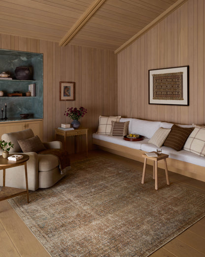 Amber Lewis x Loloi Cambria  Ocean Brick Traditional