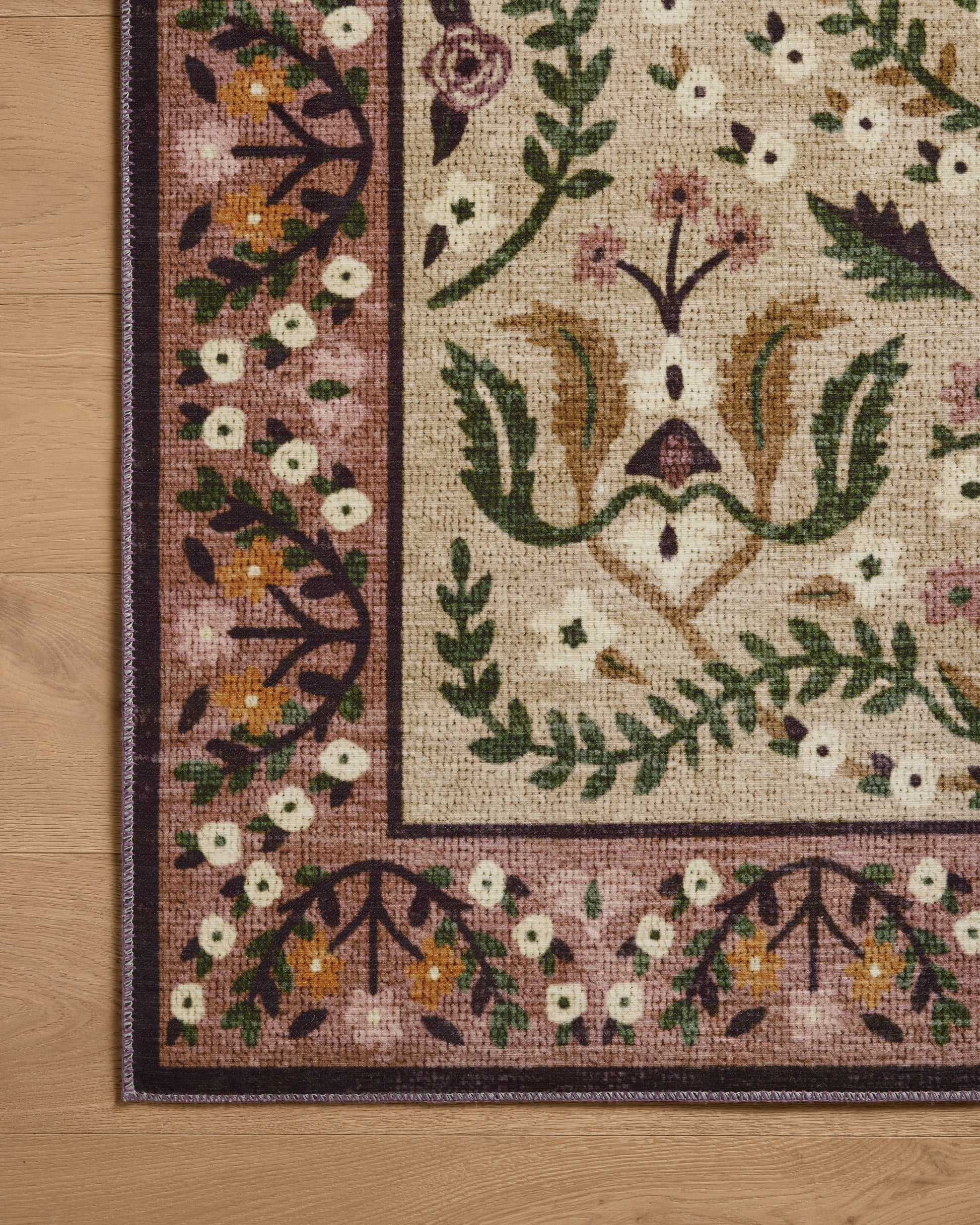 Rifle Paper Co. x Loloi Canopy  Aubergine  Transitional