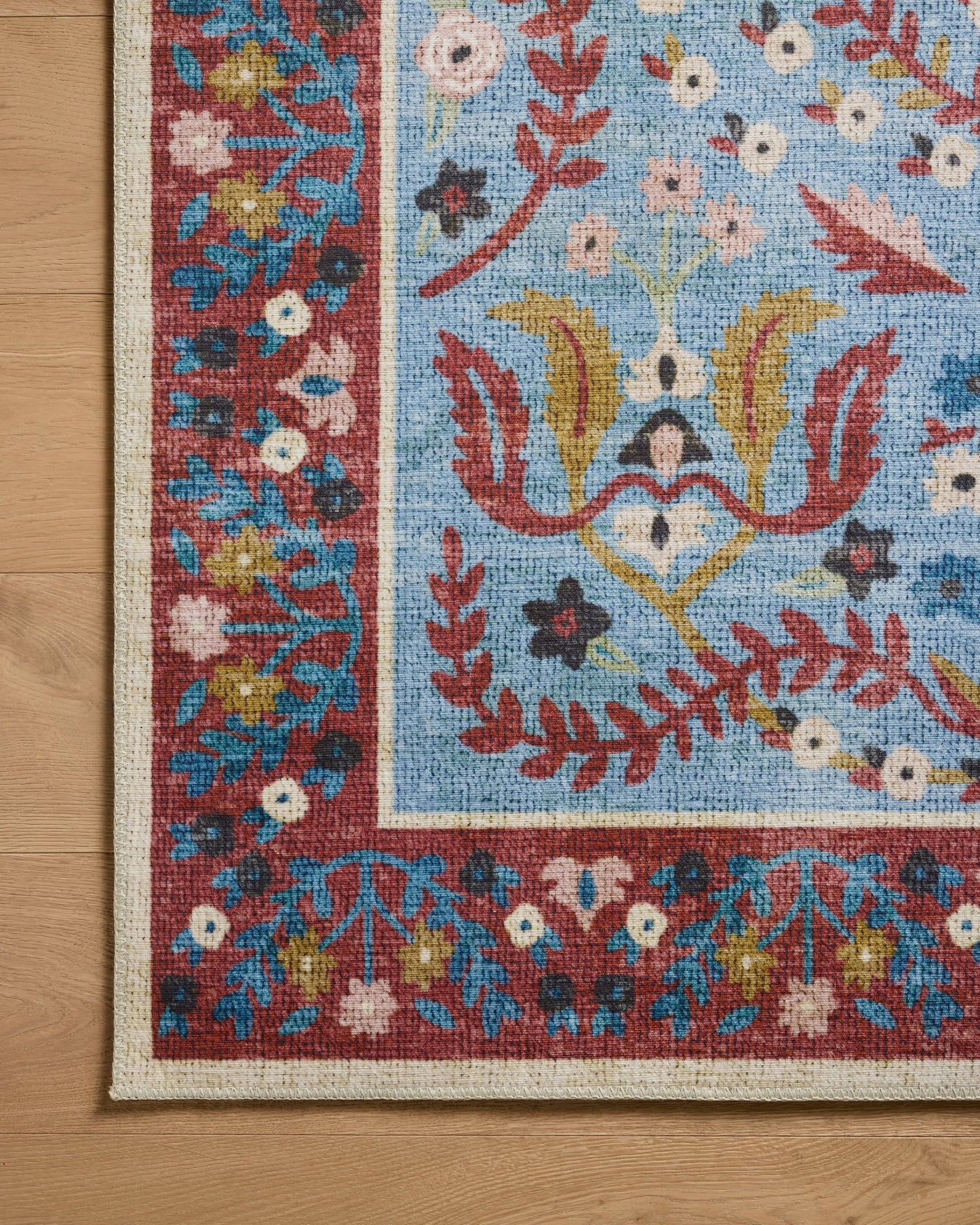 Rifle Paper Co. x Loloi Canopy  Red Blue Transitional