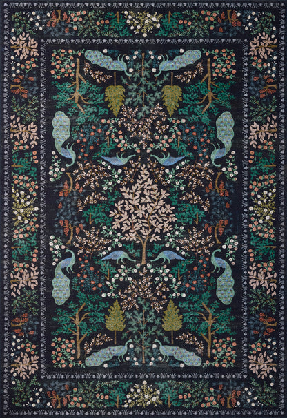 Rifle Paper Co. x Loloi Canopy  Charcoal  Transitional