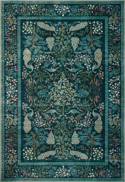 Rifle Paper Co. x Loloi Canopy  Teal  Transitional