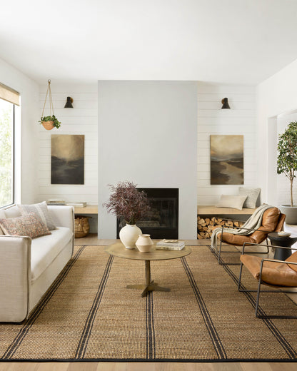 Angela Rose x Loloi Colton  Natural Black Contemporary