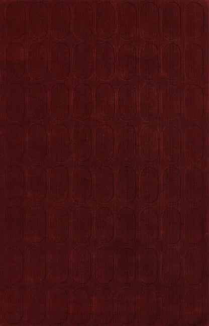 Momeni Contour  Burgundy  Contemporary