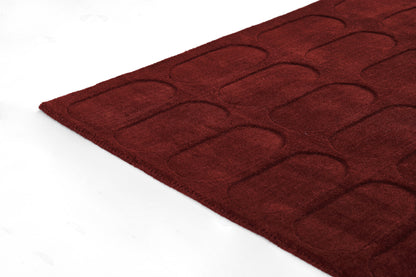 Momeni Contour  Burgundy  Contemporary