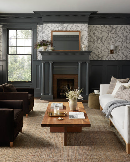 Jean Stoffer x Loloi Cornwall  Mocha Natural Contemporary