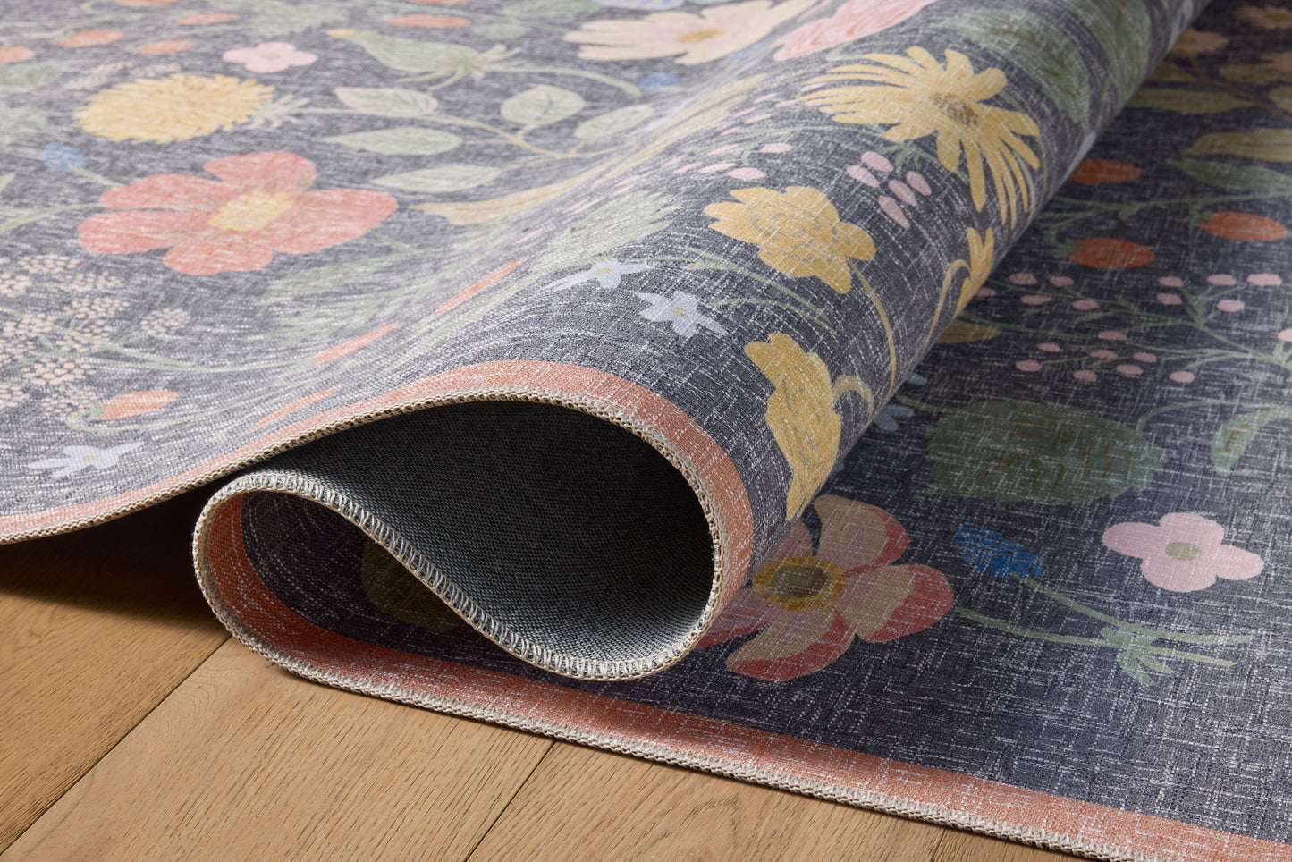 Rifle Paper Co. x Loloi Cotswolds  Black  Contemporary