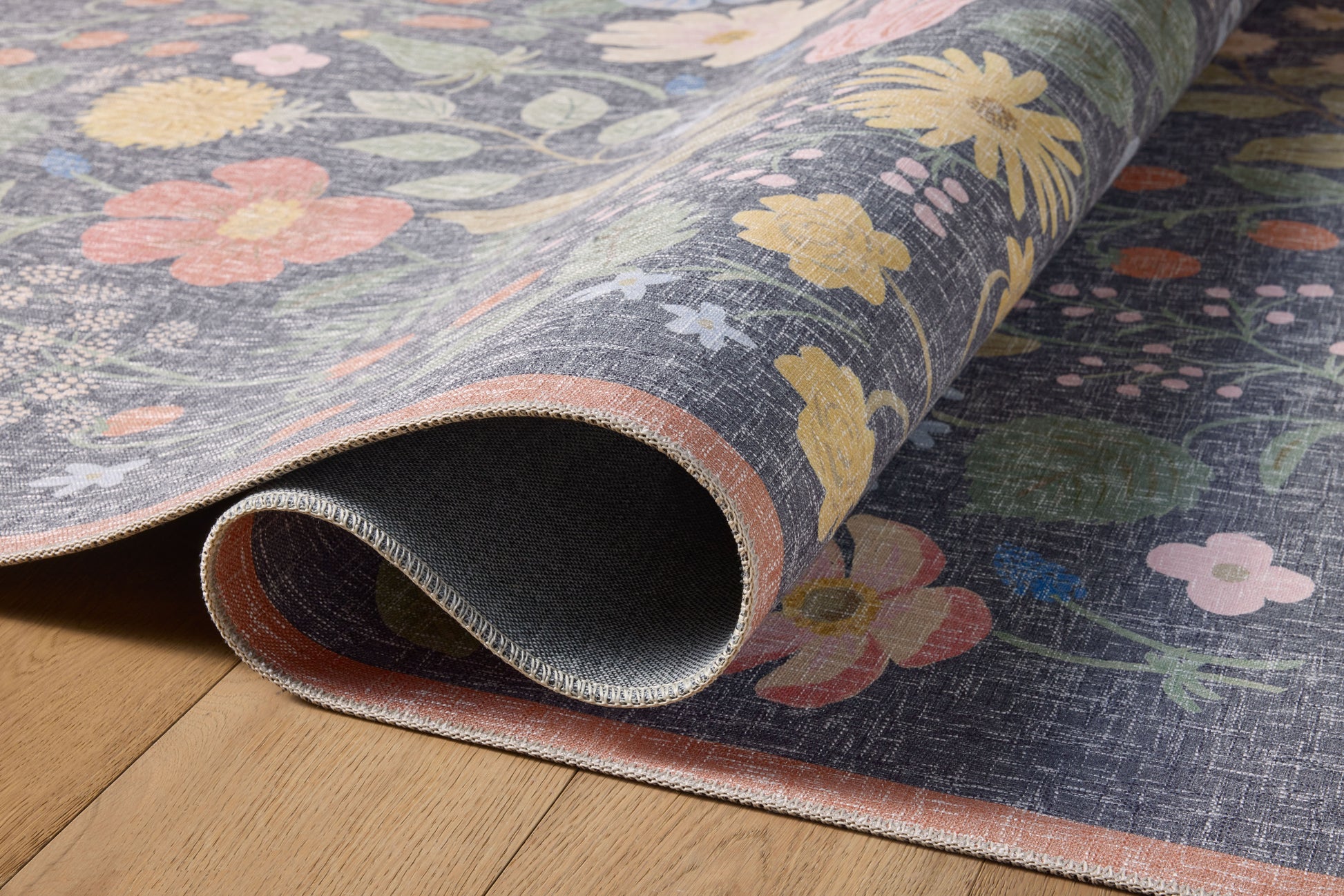 Rifle Paper Co. x Loloi Cotswolds  Black  Contemporary