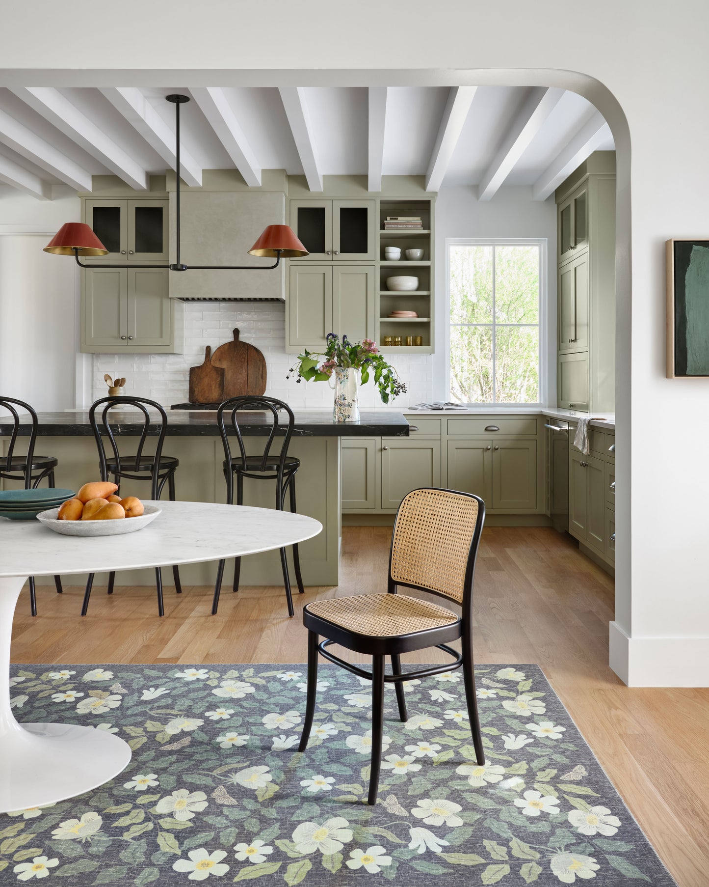 Rifle Paper Co. x Loloi Cotswolds  Charcoal  Contemporary