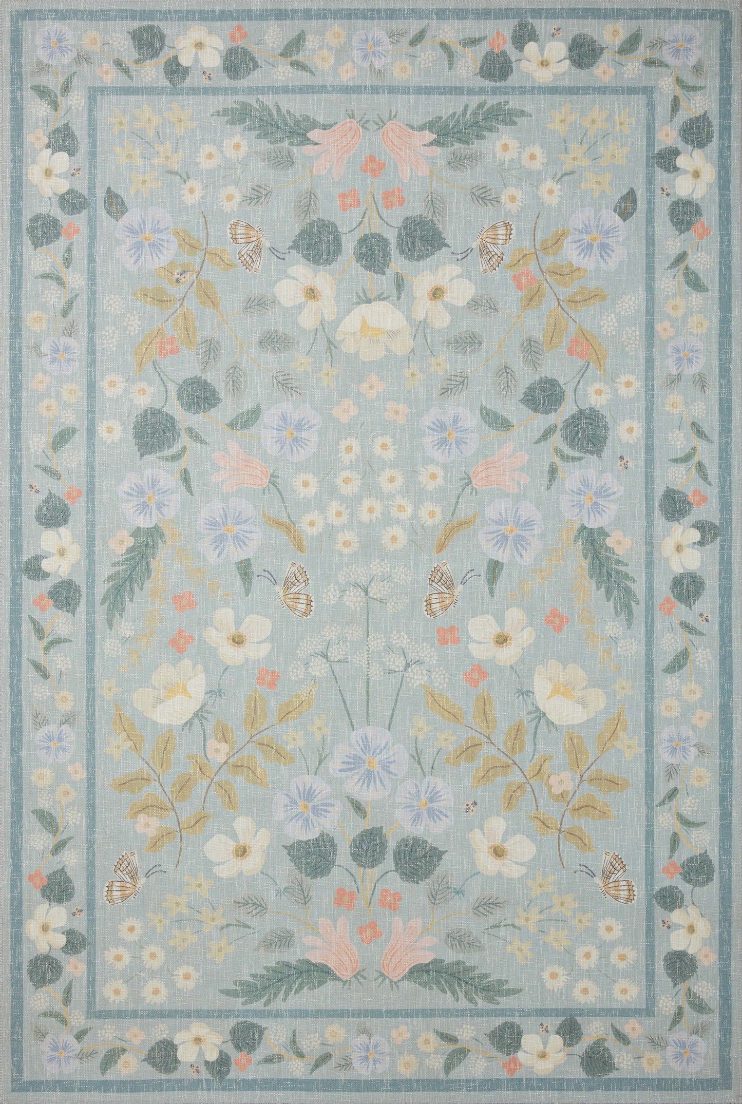 Rifle Paper Co. x Loloi Cotswolds  Sky  Contemporary