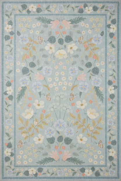 Rifle Paper Co. x Loloi Cotswolds  Sky  Contemporary